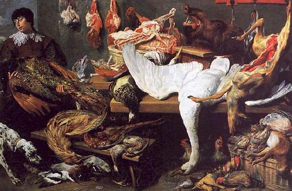 Frans Snyders A Game Stall Norge oil painting art